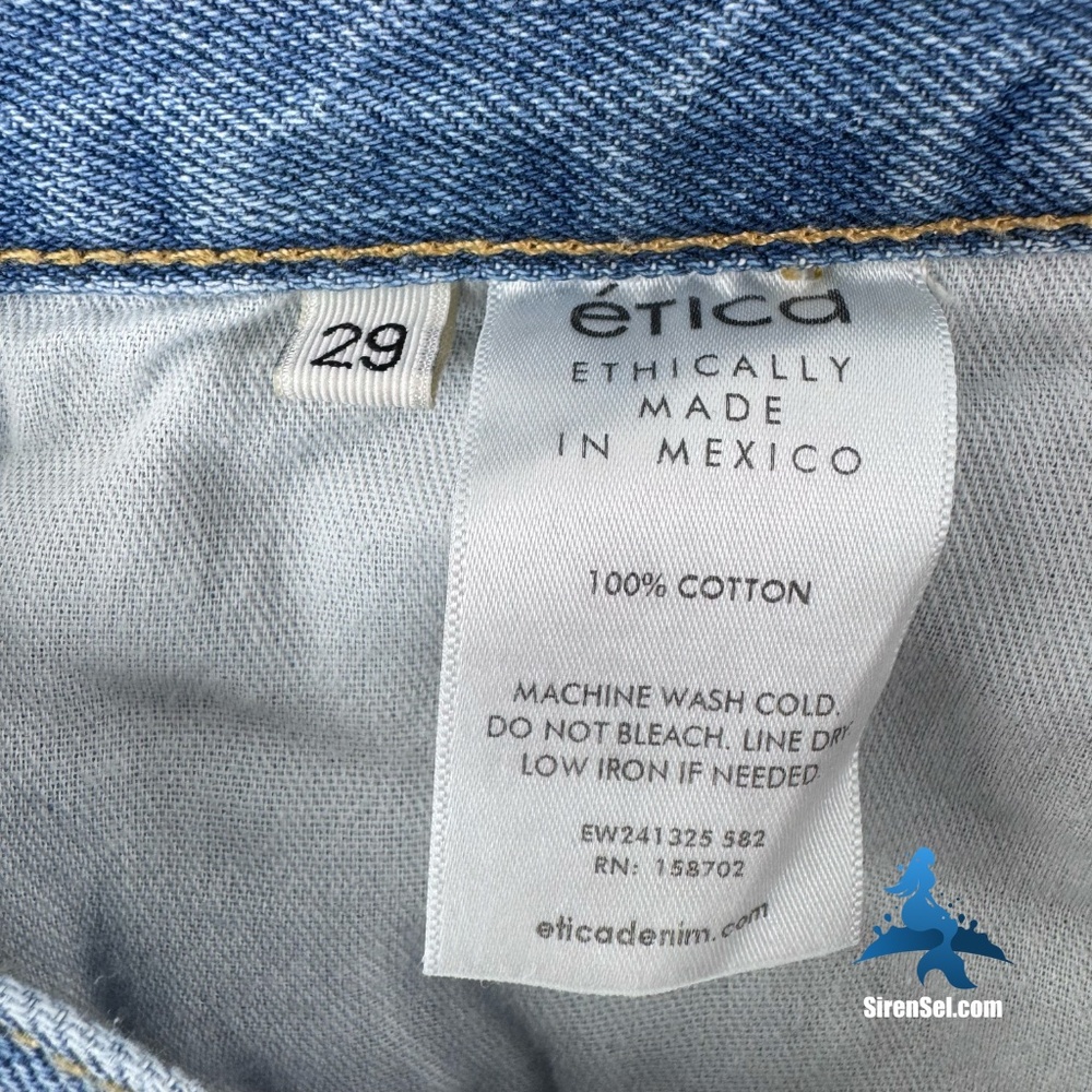 1229 NWT Ética Altin Loose Crop Jeans - High Rise - Size 29 - Ithaca - Picture 10 of 16
